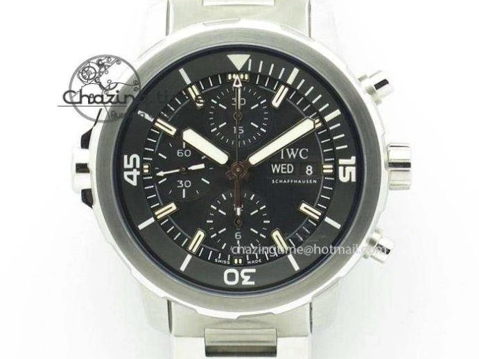 MIROTIME 0522 Portofino Chrono SS ZF 1:1 Best Edition Blue Dial Gold Markers on Black Leather Strap A OnTrend 7124